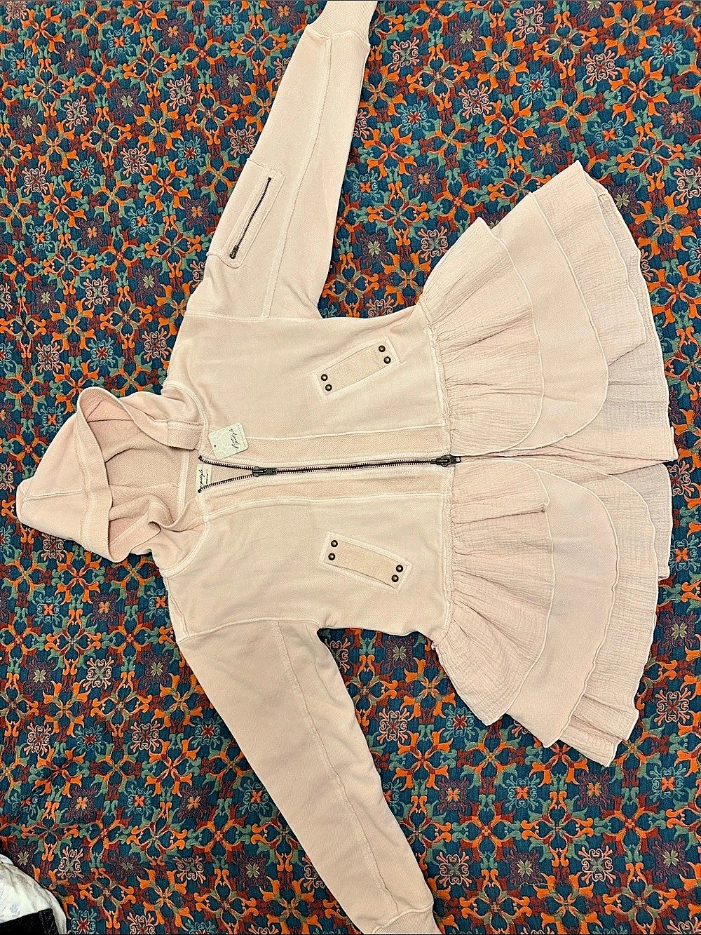 Free People Piece of Cake Zip-Up Cardi